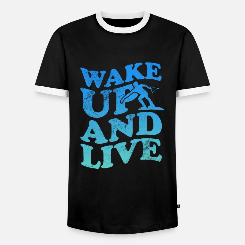 Wakeboarding - Men's Ringer Shirt - black/white