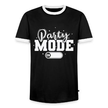 Mode Party sur Party Dance Music Friends - T-shirt contrasté Homme - noir/blanc - Devant - AI Model Female 172 light (172cm) & AI Model Male 178 light (178cm)