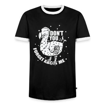 Don't you forget about Me Mauritius Island - Men's Ringer Shirt - black/white - Front - AI Model Female 172 light (172cm) & AI Model Male 178 light (178cm)