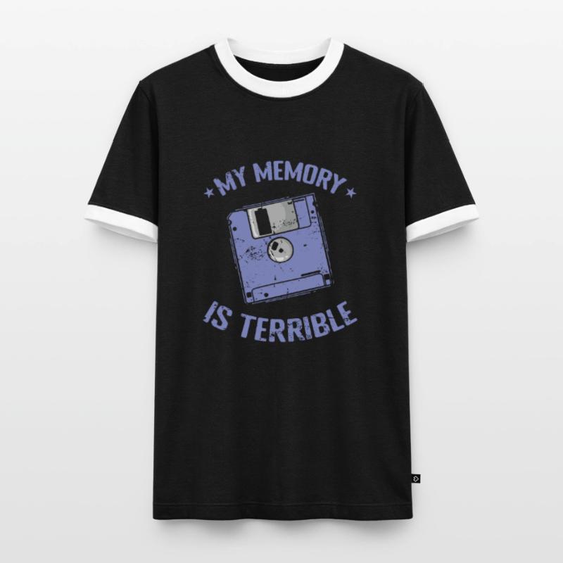 My Memory is Terrible floppy disk memory module Men's Ringer Shirt