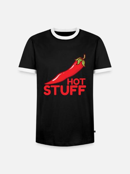 Hot Stuff Chili Spice Scoville - Men's Ringer Shirt - black/white