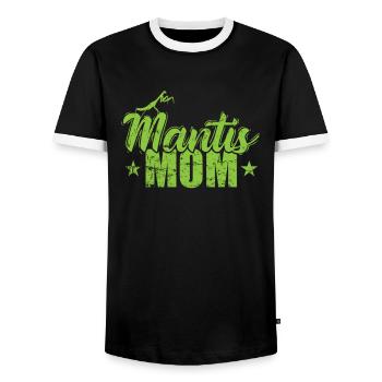 Mantis Mom - Männer Kontrast-T-Shirt - Schwarz/Weiß - Vorne - AI Model Female 172 light (172cm) & AI Model Male 178 light (178cm)