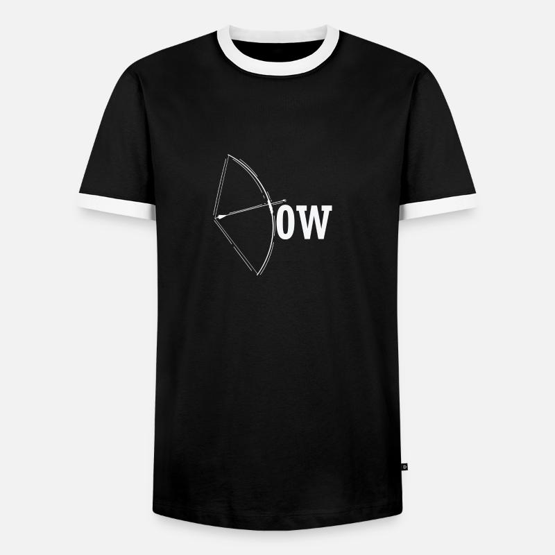 Bogenschießen Bow - Männer Kontrast-T-Shirt - Schwarz/Weiß