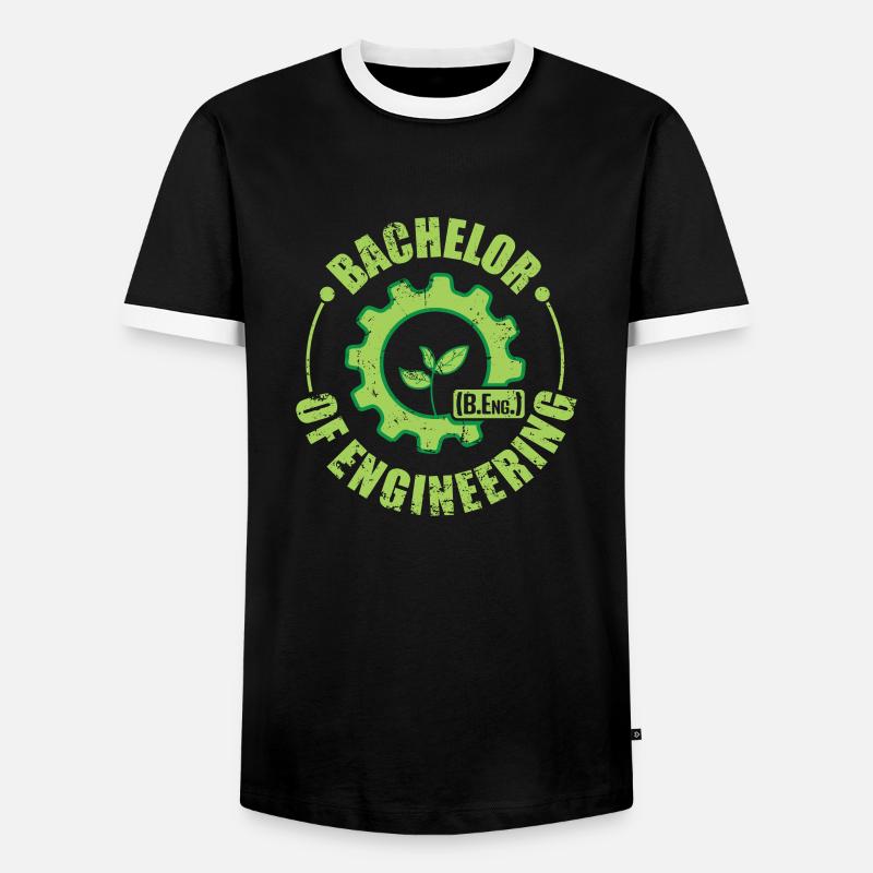 Bachelor of Engineering Ingenieurtechnik - Männer Kontrast-T-Shirt - Schwarz/Weiß