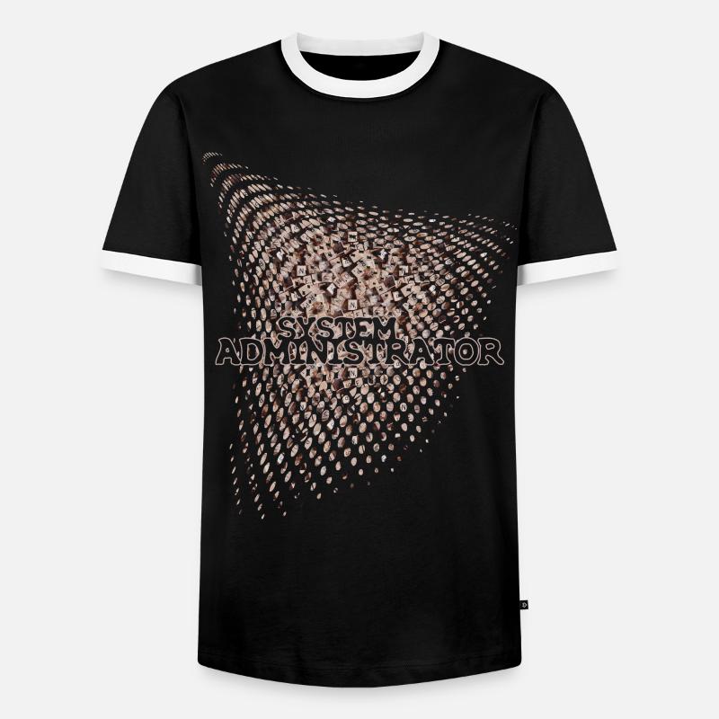 System administrator - Men's Ringer Shirt - black/white