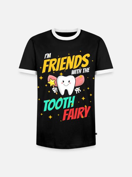 Tandlæge Tandklinikassistent Tandfe I Gave - Herre kontrast-T-shirt - sort/hvid