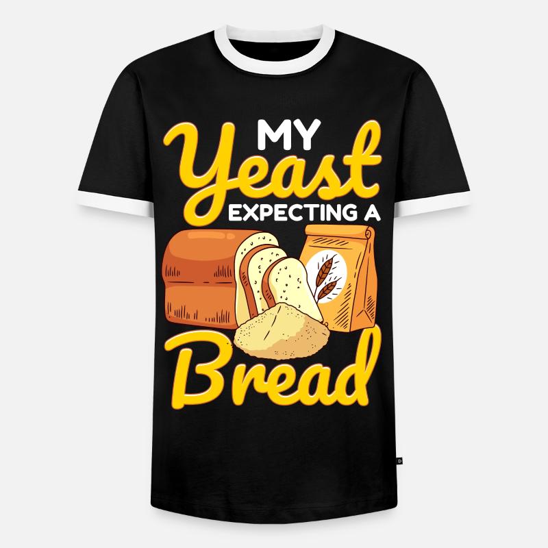 Bread Baking Bread Maker - Men's Ringer Shirt - black/white