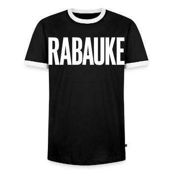 Loubard - T-shirt contrasté Homme - noir/blanc - Devant - AI Model Female 172 light (172cm) & AI Model Male 178 light (178cm)