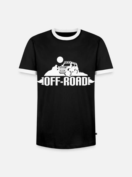 Offroad Fahrzeug Allrad Geschenk - Männer Kontrast-T-Shirt - Schwarz/Weiß