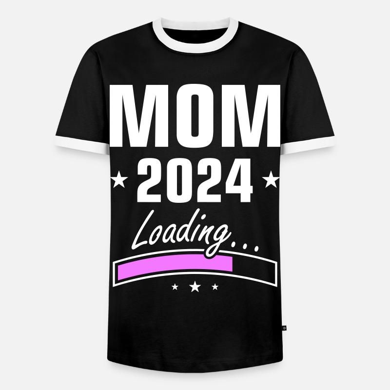 Mama 2024 Loading Mom - Men's Ringer Shirt - black/white