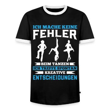 Ich Mache Keine Fehler Beim Tanzen Ich treffe Spon - Männer Kontrast-T-Shirt - Schwarz/Weiß - Vorne - AI Model Female 172 light (172cm) & AI Model Male 178 light (178cm)