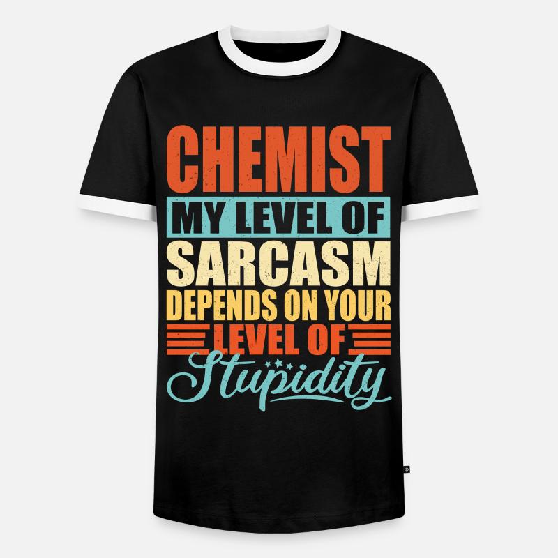 Chemist sarcasm Funny chemist - Men's Ringer Shirt - black/white