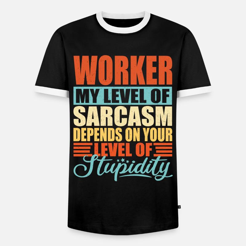 Arbeiter Geschenk Lustiger Arbeiter Spruch - Männer Kontrast-T-Shirt - Schwarz/Weiß