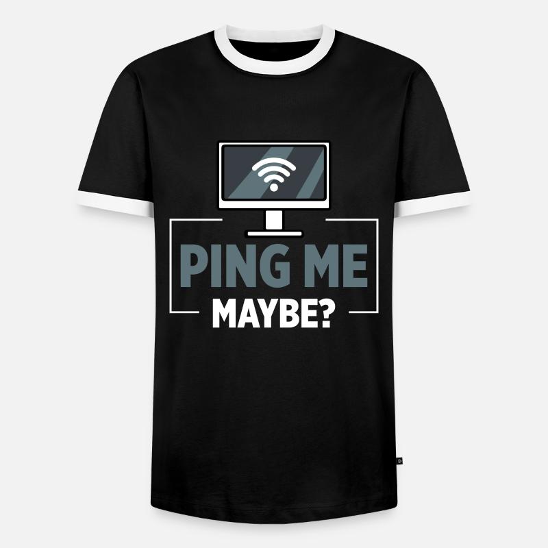Netzwerkadministrator Systemadministrator Netzwerk - Männer Kontrast-T-Shirt - Schwarz/Weiß