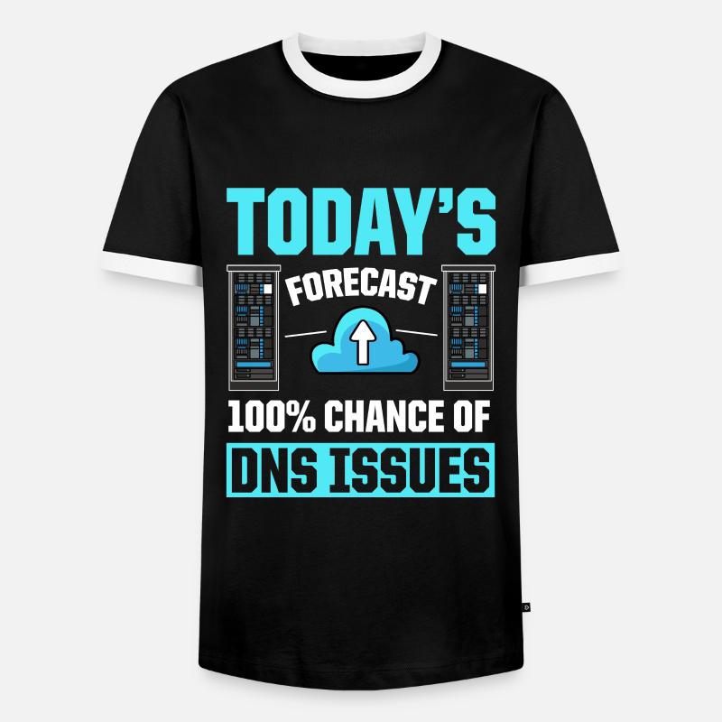 Netzwerkadministrator Systemadministrator Netzwerk - Männer Kontrast-T-Shirt - Schwarz/Weiß