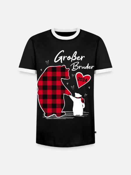 Big Brother Bear 2024 - Men's Ringer Shirt - black/white
