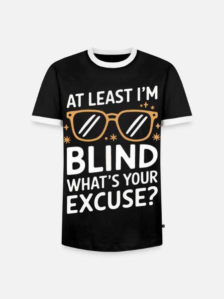 Blinde Blindheit Sehbehinderte Menschen - Männer Kontrast-T-Shirt - Schwarz/Weiß