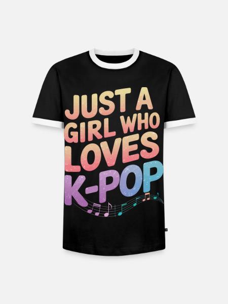 K-Pop Music Korean Pop - Men's Ringer Shirt - black/white