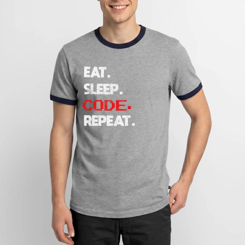 Coder Programmierer Männer Kontrast-T-Shirt