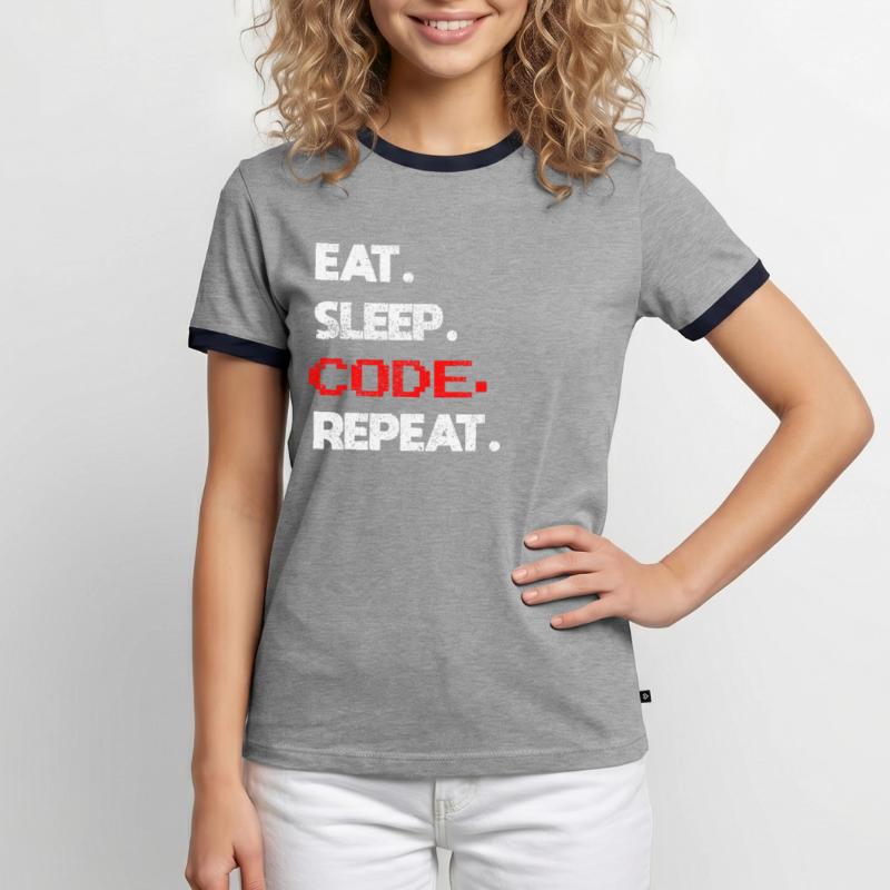 Coder programmer Men's Ringer Shirt