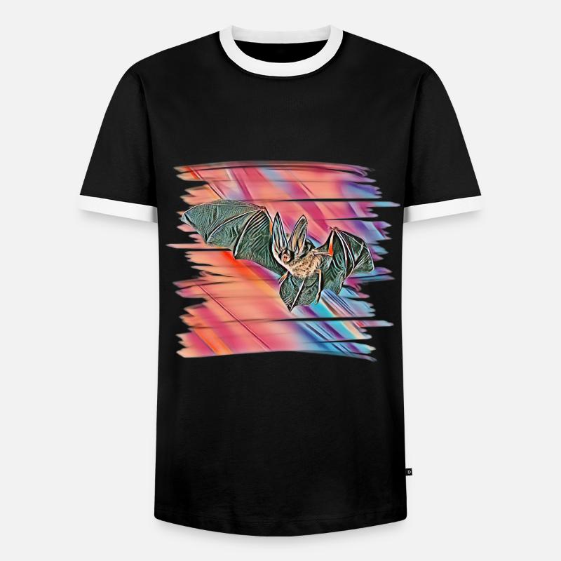 bat - Men's Ringer Shirt - black/white
