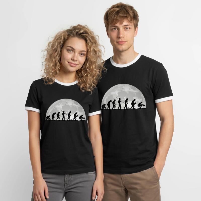 Evolution Geek Computer Programmierer Geschenk Männer Kontrast-T-Shirt