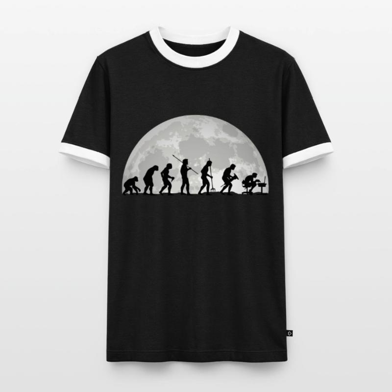 Evolution Geek Computer Programmierer Geschenk Männer Kontrast-T-Shirt