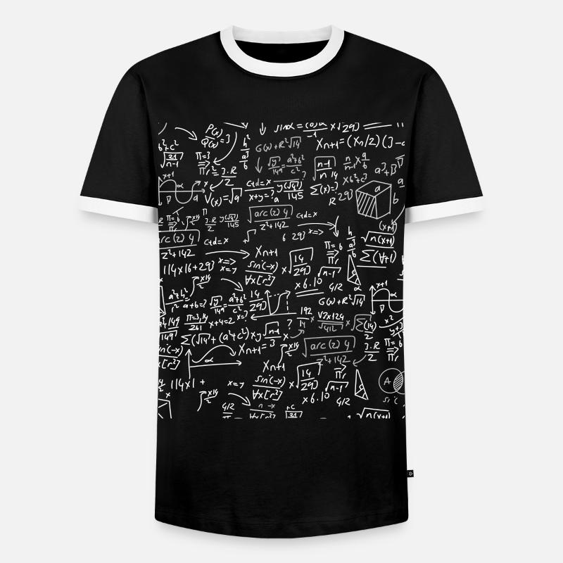 Math symbol - Men's Ringer Shirt - black/white