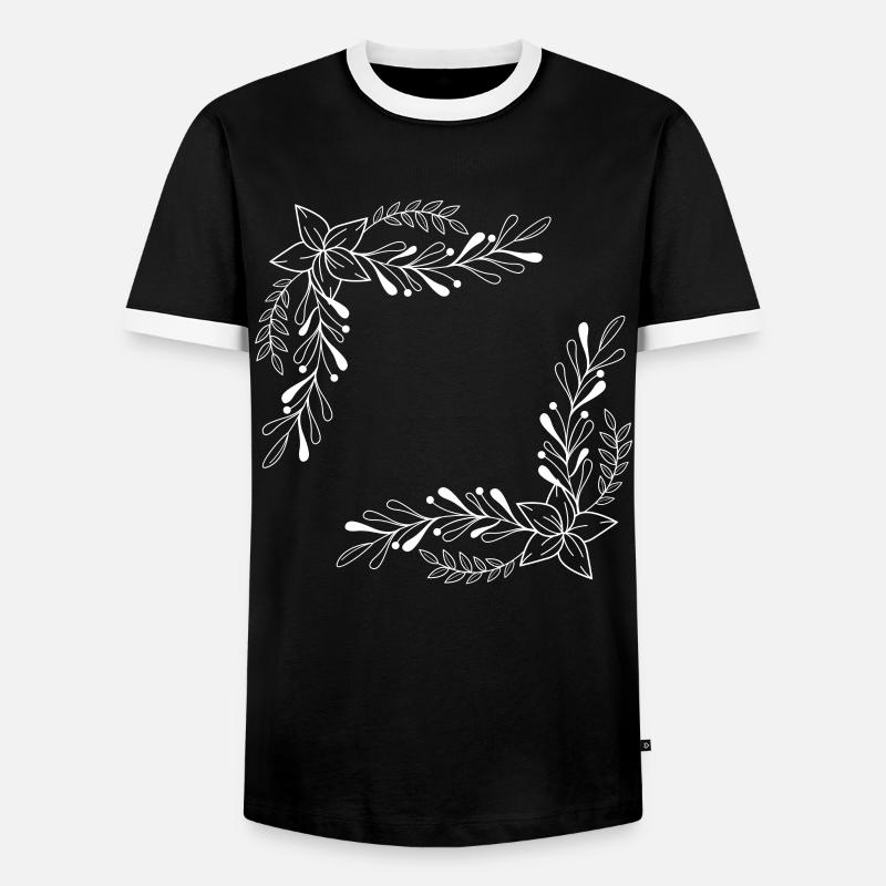 Wedding Frame - Men's Ringer Shirt - black/white