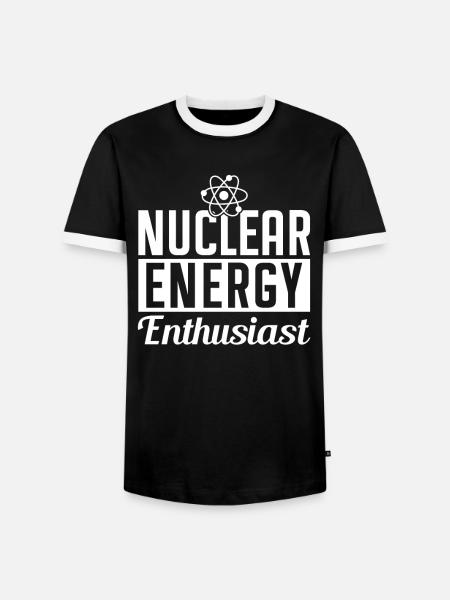 Kernenergie Enthusiast Kernkraft Atomkraft - Männer Kontrast-T-Shirt - Schwarz/Weiß