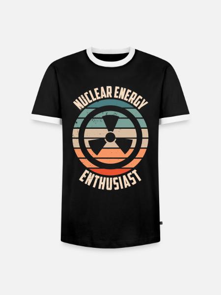 Kernkraft Enthusiast Atomenergie Kernenergie - Männer Kontrast-T-Shirt - Schwarz/Weiß