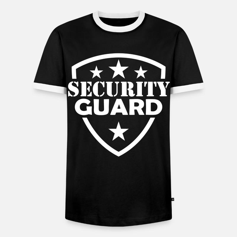 Security Guard Security Security Security - Men's Ringer Shirt - black/white