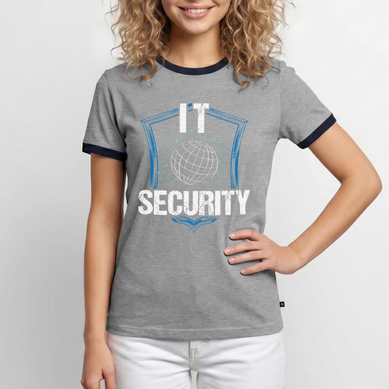 It Security Hack Hacker Hacking Cybersécurité T-shirt contrasté Homme