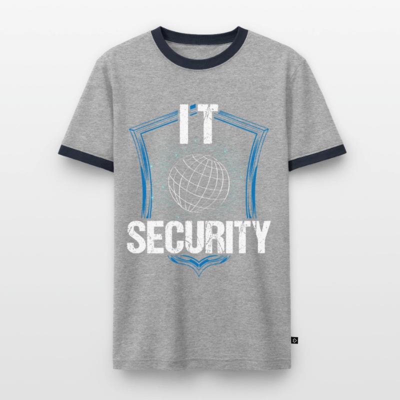 It Security Hack Hacker Hacking Cybersécurité T-shirt contrasté Homme
