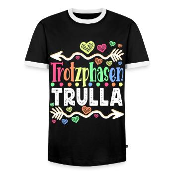 Erzieherin Lustig Kindergärtnerin - Männer Kontrast-T-Shirt - Schwarz/Weiß - Vorne - AI Model Female 172 light (172cm) & AI Model Male 178 light (178cm)