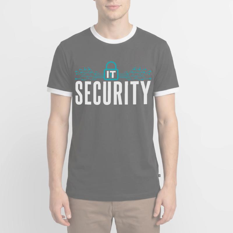 It Security Hack Cybersecurity Hacking Hacker Men's Ringer Shirt