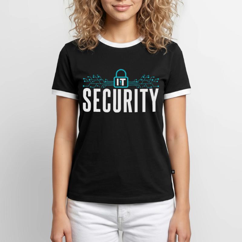 It Security Hack Cybersecurity Hacking Hacker Men's Ringer Shirt