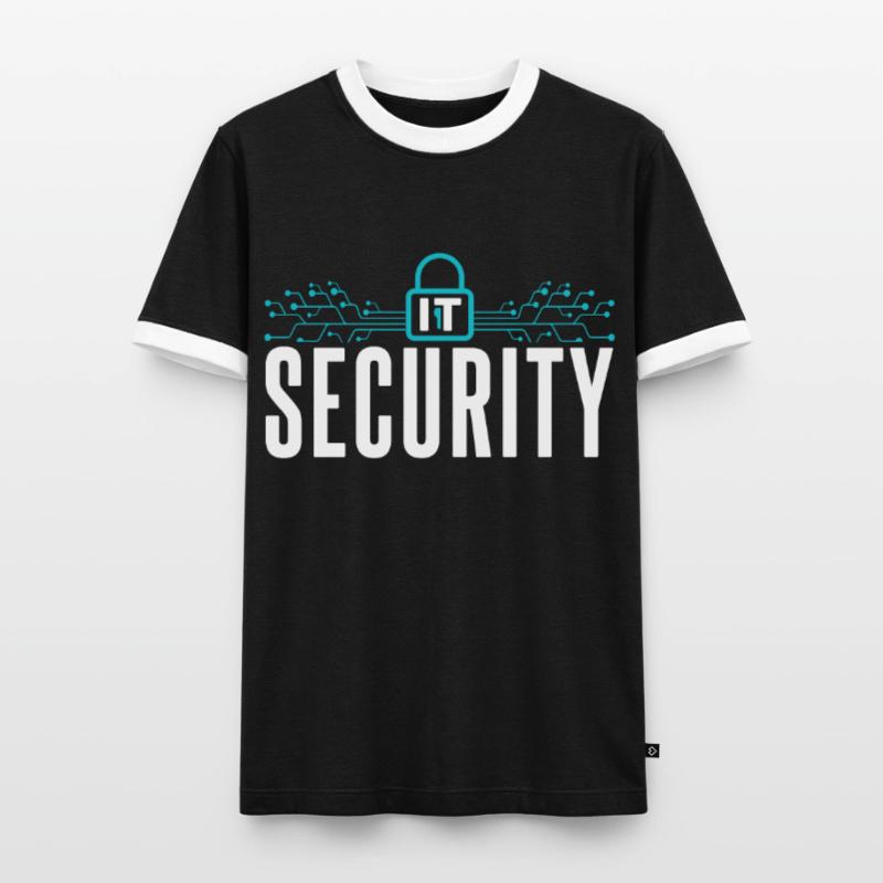 It Security Hack Cybersecurity Hacking Hacker Men's Ringer Shirt