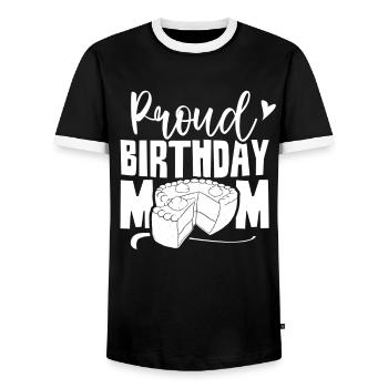 Stolze Geburtstags Mama Mutter Geburtstag Mami - Männer Kontrast-T-Shirt - Schwarz/Weiß - Vorne - AI Model Female 172 light (172cm) & AI Model Male 178 light (178cm)