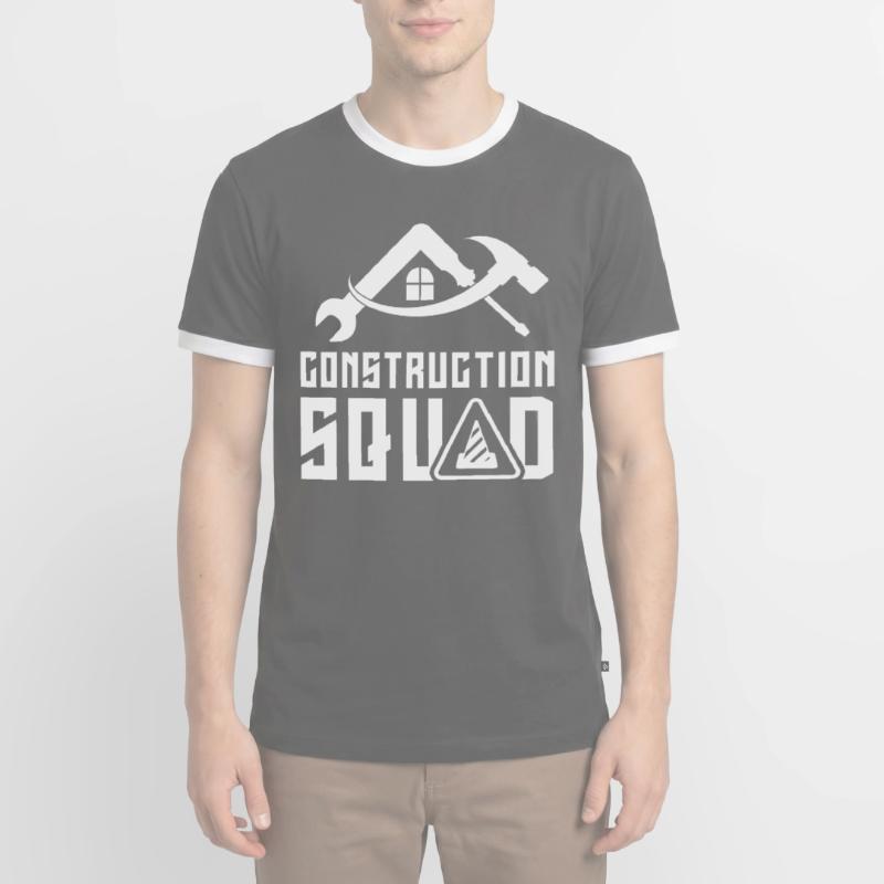 Construction team Teamwork Construction Team Construction site Construction workers Men's Ringer Shirt