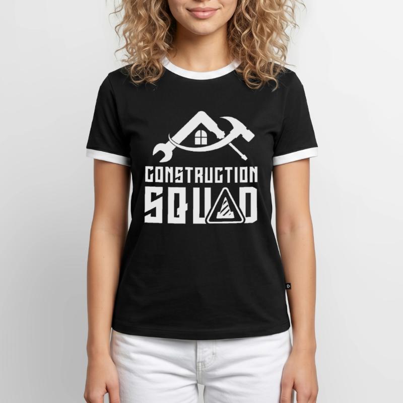 Construction team Teamwork Construction Team Construction site Construction workers Men's Ringer Shirt
