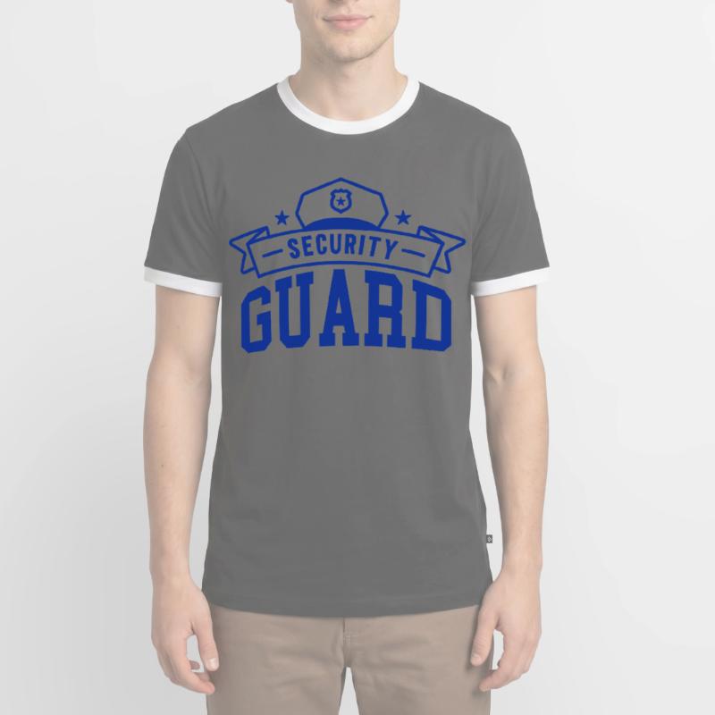 Security Security Security Security Guard Men's Ringer Shirt