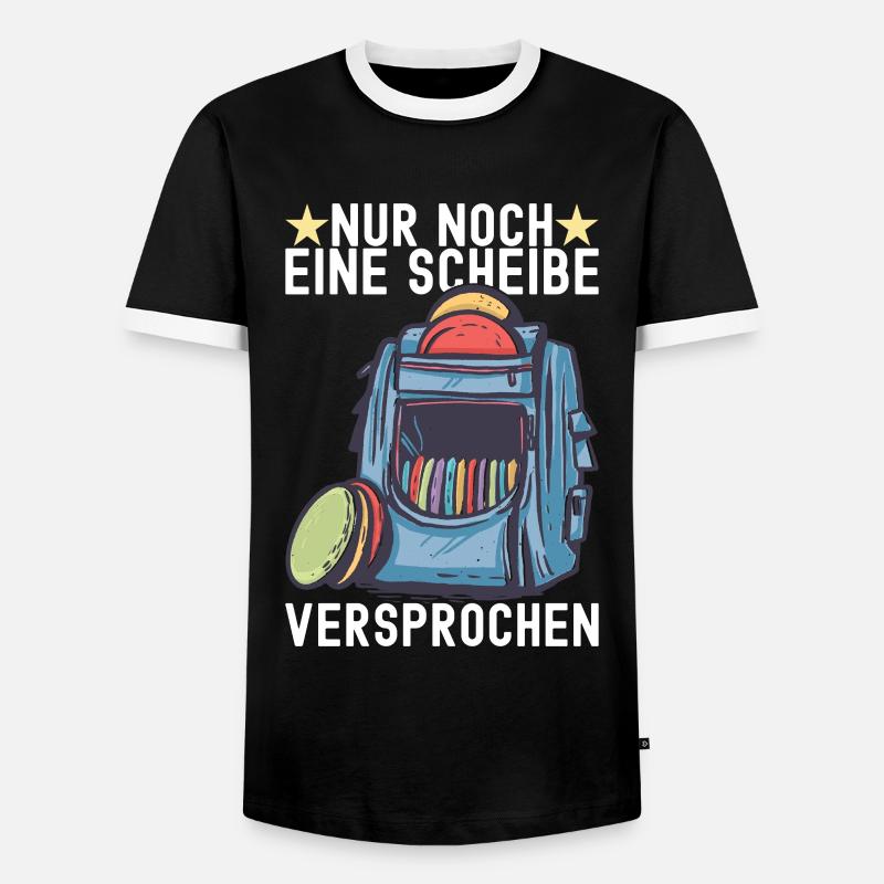 Disc Golf Disc Golfer - Männer Kontrast-T-Shirt - Schwarz/Weiß