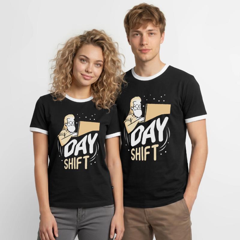 Day shift Shift work Shiftwork Men's Ringer Shirt