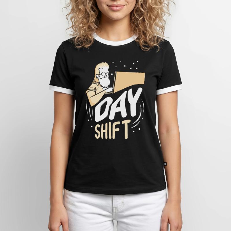 Day shift Shift work Shiftwork Men's Ringer Shirt