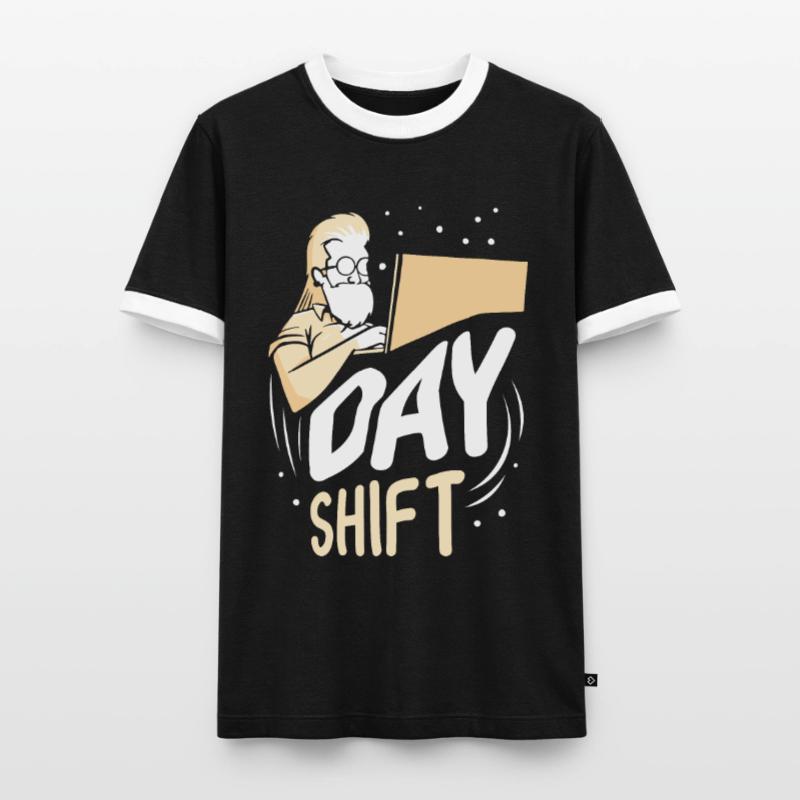 Day shift Shift work Shiftwork Men's Ringer Shirt