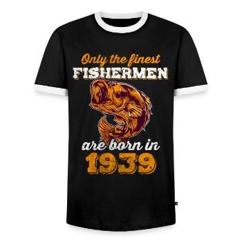 Legendär 83 Jahre alt Geschenk zum 83. Geburtstag - Männer Kontrast-T-Shirt - Schwarz/Weiß - Vorne - AI Model Female 172 light (172cm) & AI Model Male 178 light (178cm)