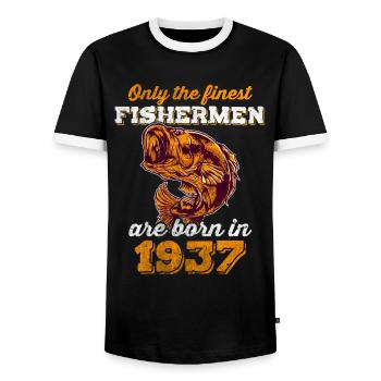 Cadeau légendaire de 85 ans pour le 85e anniversaire - T-shirt contrasté Homme - noir/blanc - Devant - AI Model Female 172 light (172cm) & AI Model Male 178 light (178cm)