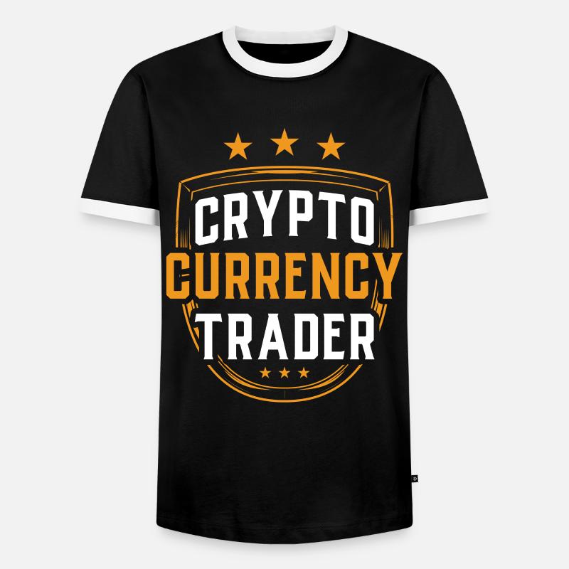 Cryptocurrency Traders Crypto Crypto Trader - Men's Ringer Shirt - black/white