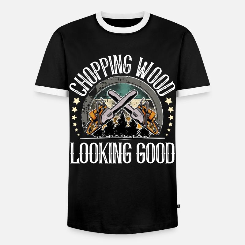 Lumberjack - Men's Ringer Shirt - black/white